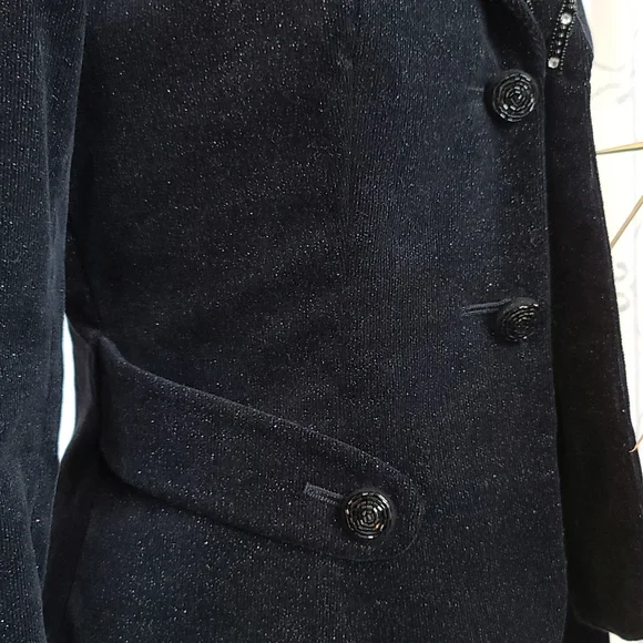 Bisou Bisou Black Sparkly Jacket - Picture 9 of 16
